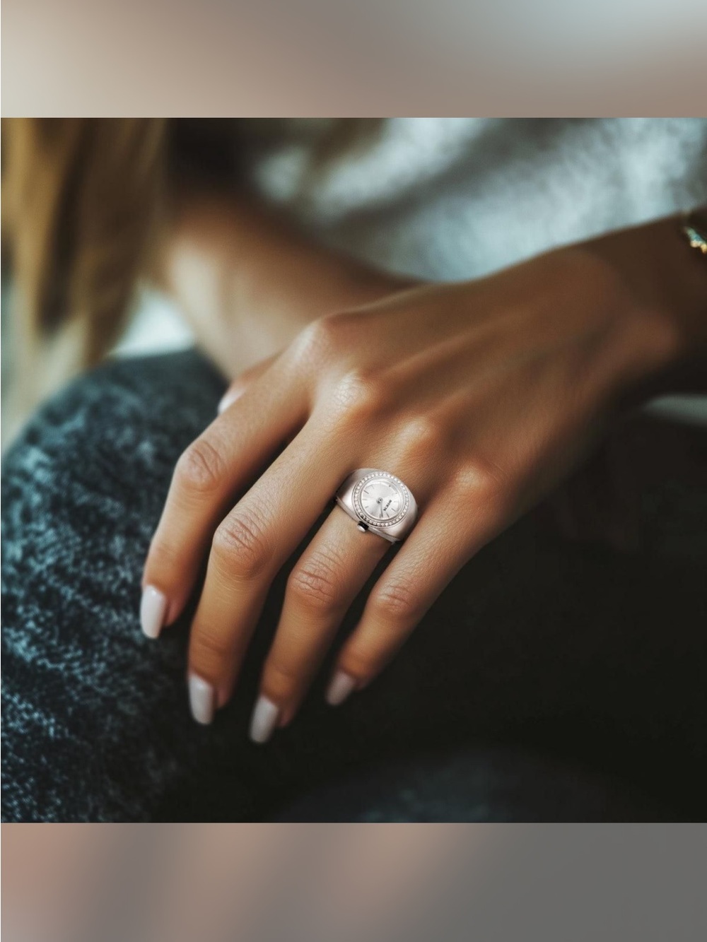 Firm Invicta Sterling Silver Crystal Halo Ring - White